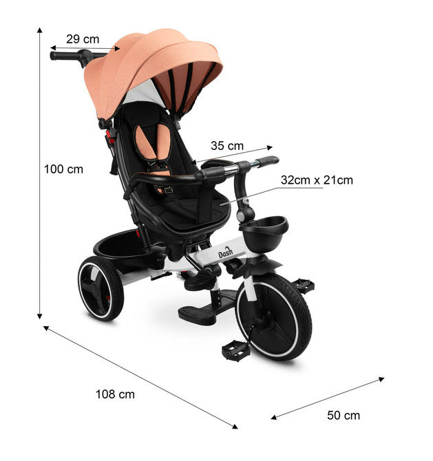 Triciclu Dash Monstera Caretero Toyz