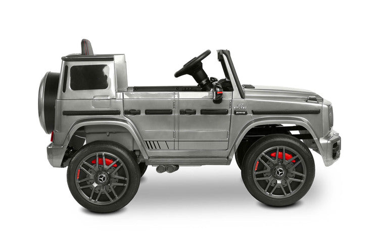 Battery Car Mercedes Benz G63 Amg Silver Caretero Toyz