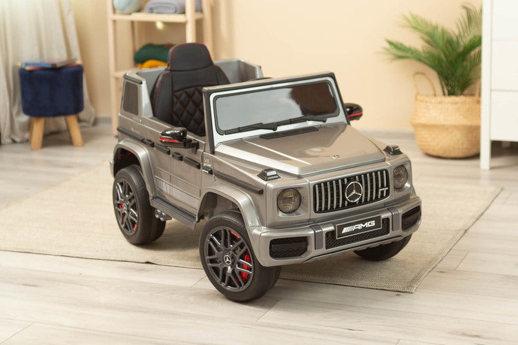 Battery Car Mercedes Benz G63 Amg Silver Caretero Toyz