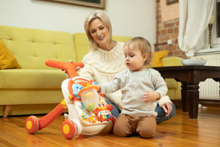 Проходилка 2в1 Spark Pink Caretero Toyz