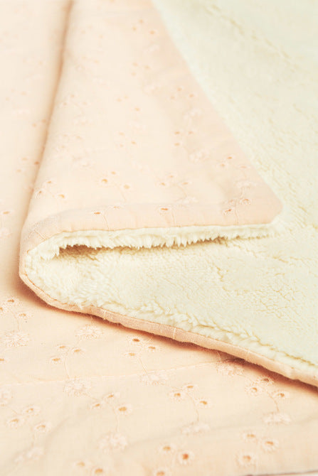 Одеяло Дантела И Плюш 80x100 Праскова