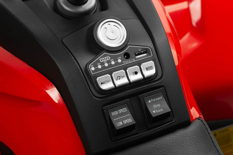 Cu baterii Quad Gigant Red Caretero Toyz