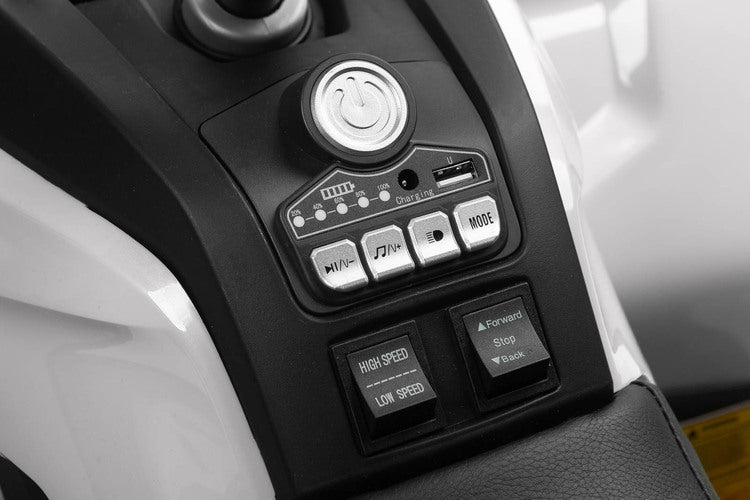 Battery-operated Quad Gigant White Caretero Toyz