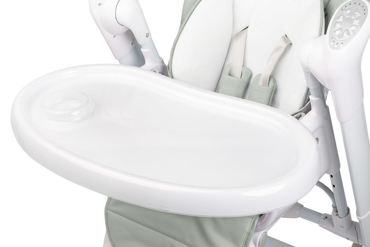 Столче За Хранене и Електрическа Люлка 2в1 Индиго Light Grey Caretero