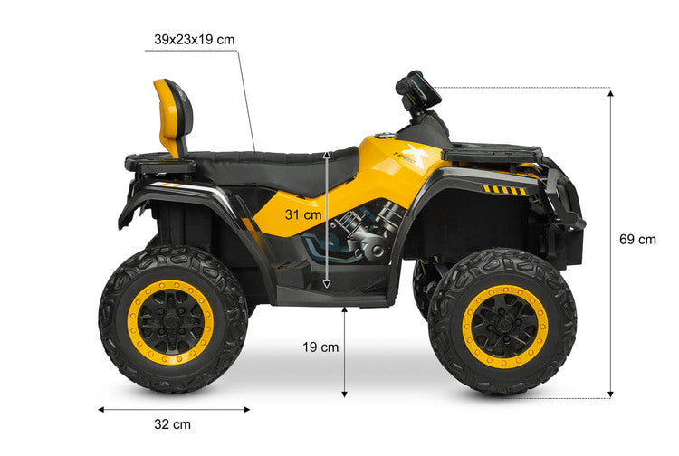 Battery-operated Jeep Yellow Caretero Toyz