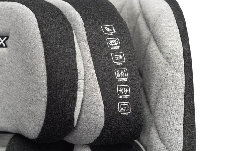 Scaun Auto Turox i-Size IsoFix 0-36kg Gri Caretero 