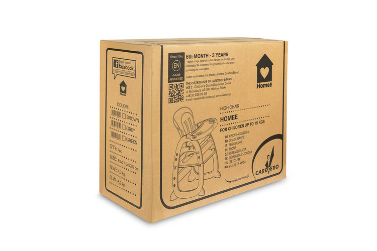 Столче За Хранене 2в1 + Маса Homee Green Caretero