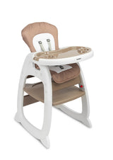 Столче За Хранене 2в1 + Маса Homee Brown Caretero