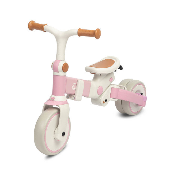 Tricicletă și bicicletă echilibrată 2 în 1 Faro Pink Caretero Toyz 