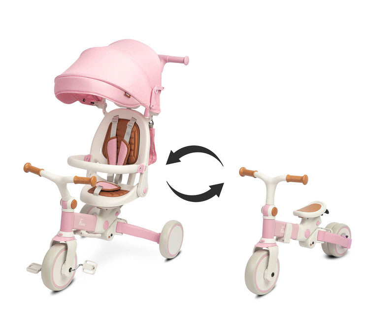 Триколка и баланиращо колело 2в1 Faro Pink Caretero Toyz