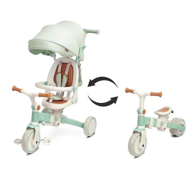Триколка и баланиращо колело 2в1 Faro Green Caretero Toyz