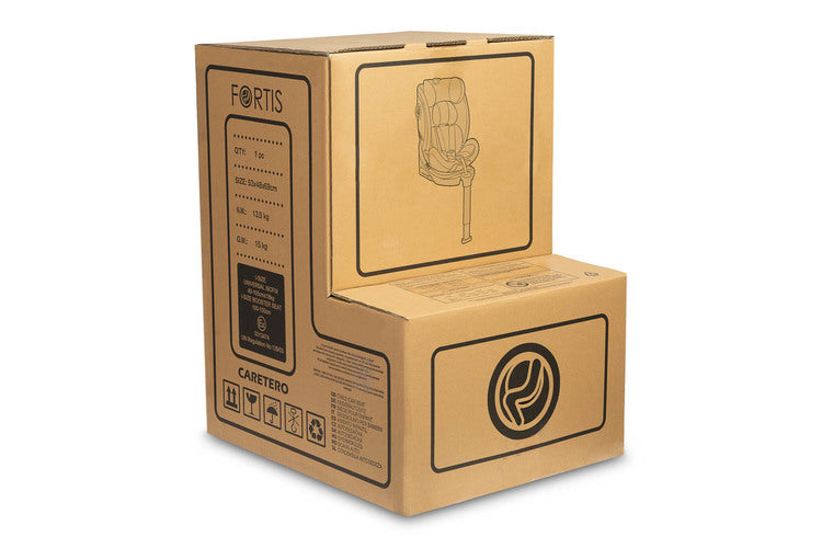 Scaun auto Fortis i-Size IsoFix 0-36kg Burgundy Caretero