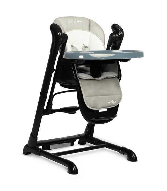 Столче За Хранене + Люлка шезлонг Indigo Black Grey Caretero