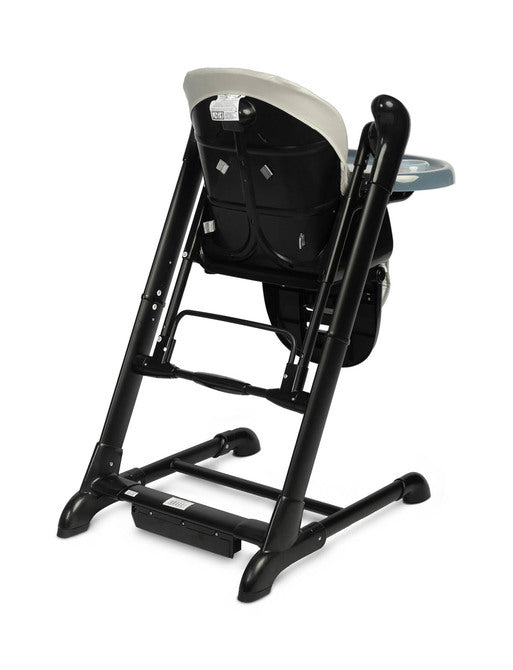 Столче За Хранене + Люлка шезлонг Indigo Black Grey Caretero