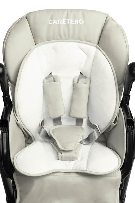 Столче За Хранене + Люлка шезлонг Indigo Black Grey Caretero