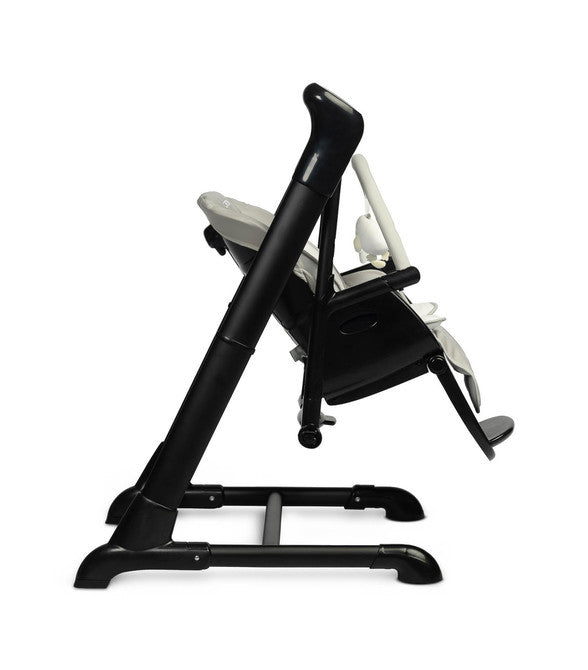 Столче За Хранене + Люлка шезлонг Indigo Black Grey Caretero