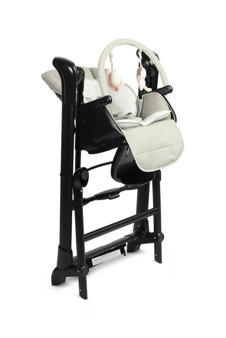 Столче За Хранене + Люлка шезлонг Indigo Black Grey Caretero