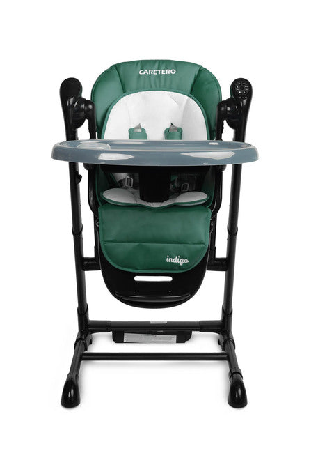 Столче За Хранене + Люлка шезлонг Indigo Black Green Caretero