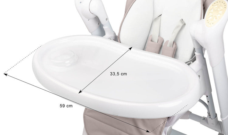 Столче За Хранене + Люлка шезлонг Indigo Black Green Caretero