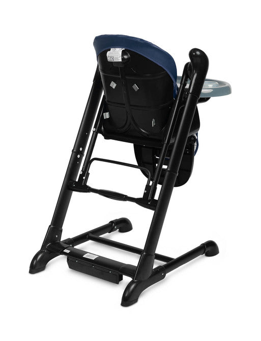 Столче За Хранене + Люлка шезлонг  Indigo Black Navy Caretero