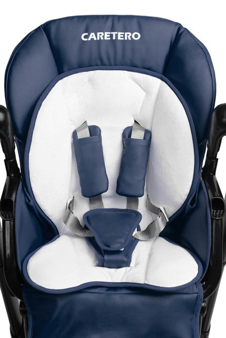 Столче За Хранене + Люлка шезлонг  Indigo Black Navy Caretero