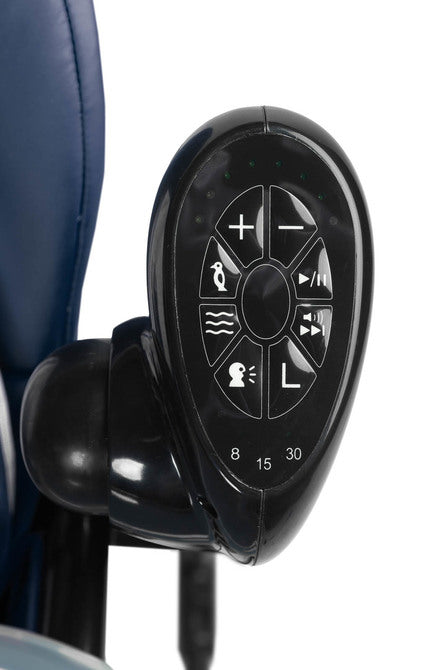 Столче За Хранене + Люлка шезлонг  Indigo Black Navy Caretero