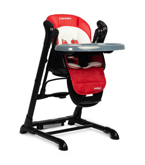 Столче За Хранене + Люлка шезлонг Indigo Black Wine Caretero