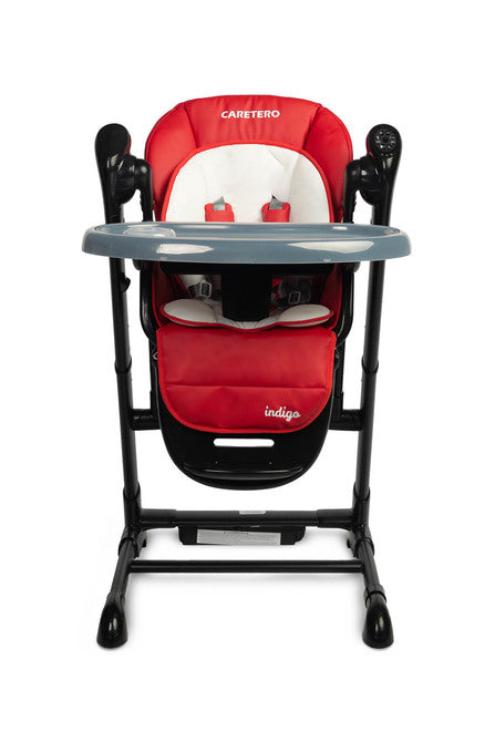 Столче За Хранене + Люлка шезлонг Indigo Black Wine Caretero