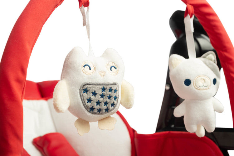 Столче За Хранене + Люлка шезлонг Indigo Black Wine Caretero