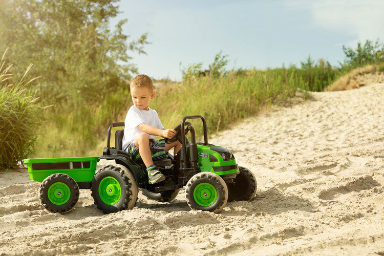Battery-operated Tractor Hector Blue Caretero Toyz