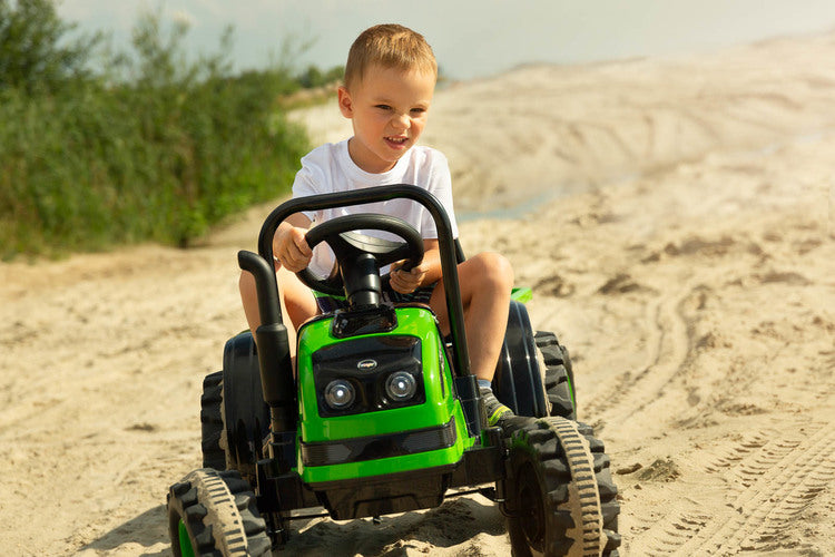 Battery-operated Tractor Hector Blue Caretero Toyz