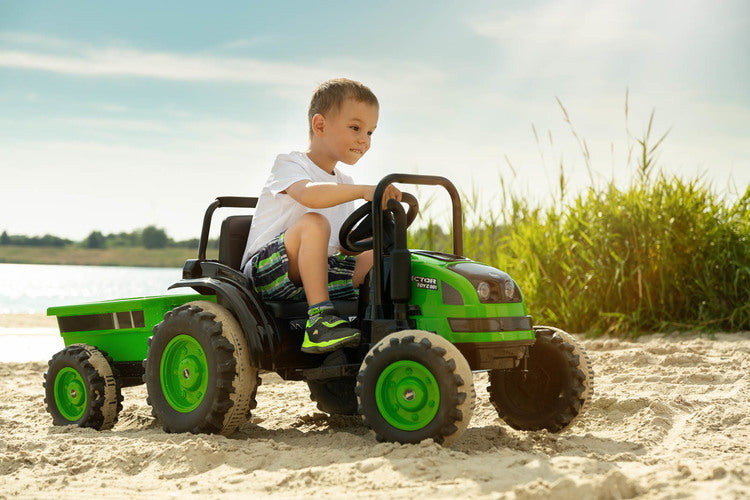 Battery-operated Tractor Hector Blue Caretero Toyz