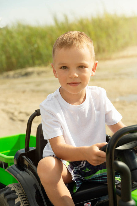 Battery-operated Tractor Hector Blue Caretero Toyz