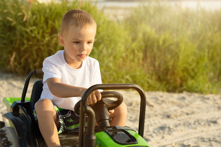 Battery-operated Tractor Hector Blue Caretero Toyz