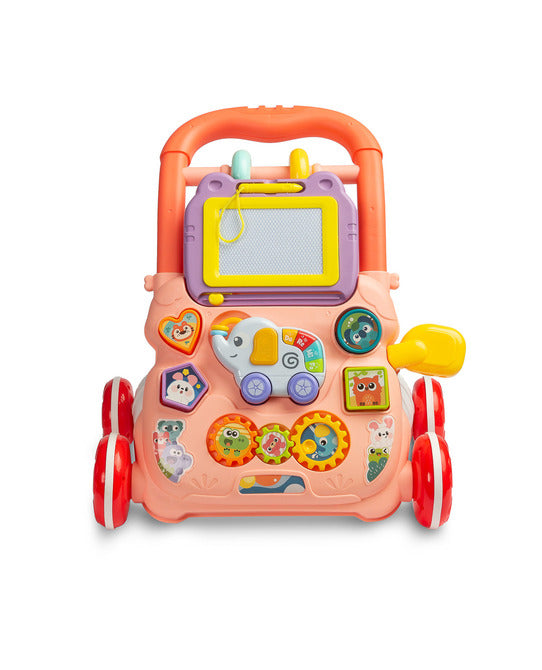 Walker educațional Zoo Pusher Pink Caretero Toyz