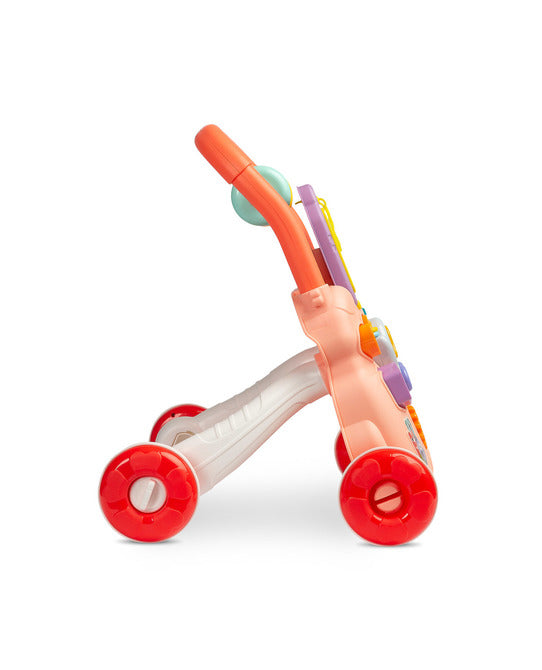 Walker educațional Zoo Pusher Pink Caretero Toyz