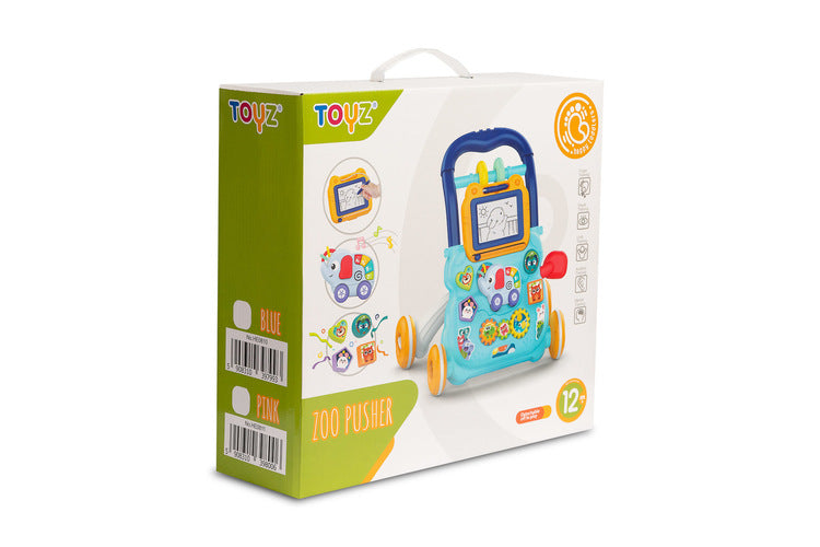 Образователна Проходилка Zoo Pusher Blue Caretero Toyz