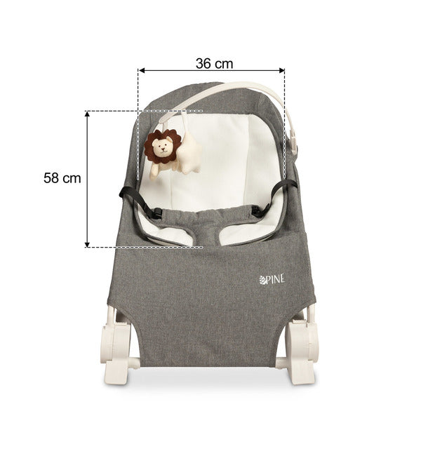 Шезлонг Bouncer Pine Grey Caretero