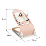 Шезлонг Bouncer Pine Pink Caretero