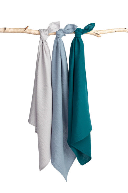 Муселинови Пелени Uniform Blue 3 Броя 60x80см