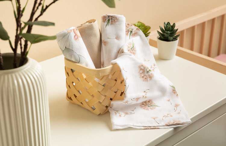 Scutece Muslină Urs Bej 3 Bucuri 70x80 Cm 