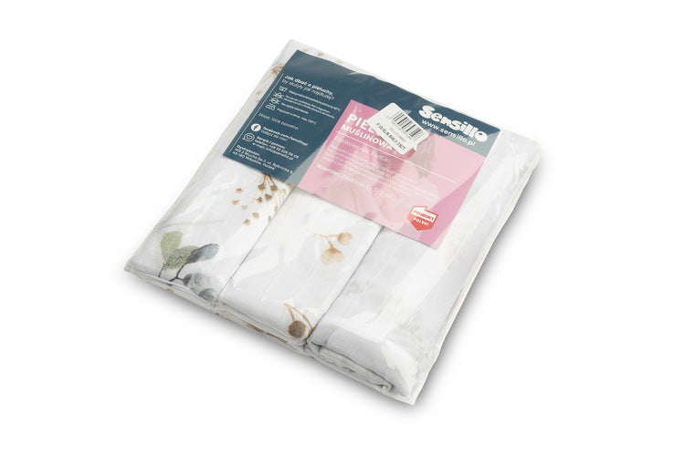 Муселинови Пелени 3 Бр.- Бели 70X80