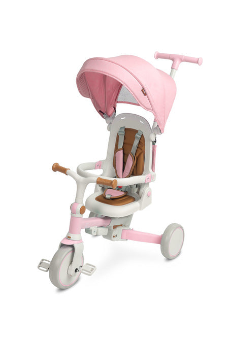 Tricicletă și bicicletă echilibrată 2 în 1 Faro Pink Caretero Toyz 
