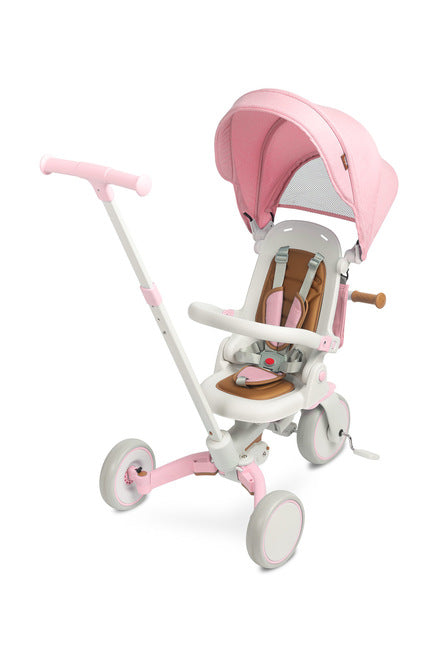 Tricicletă și bicicletă echilibrată 2 în 1 Faro Pink Caretero Toyz 