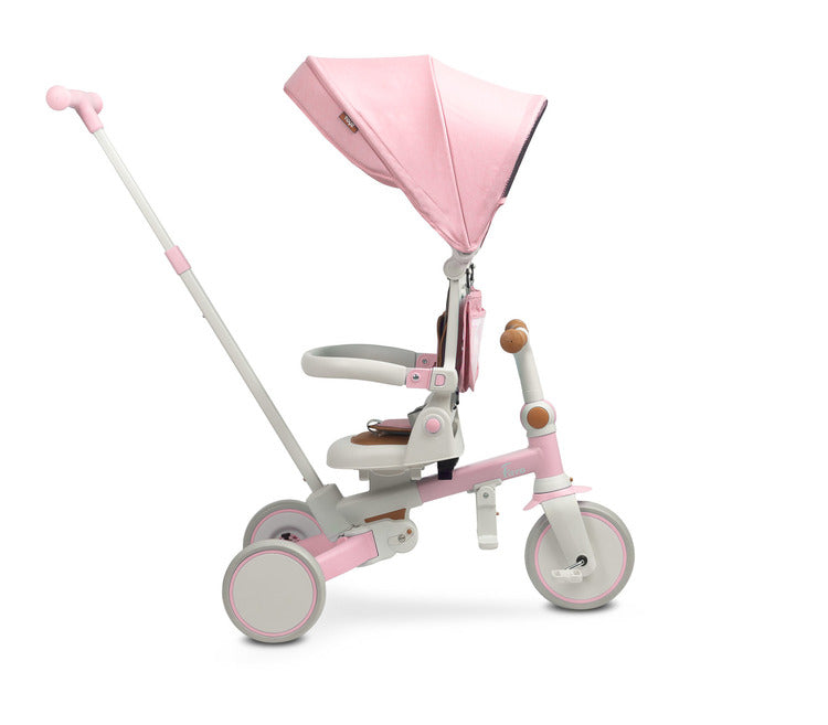 Tricicletă și bicicletă echilibrată 2 în 1 Faro Pink Caretero Toyz 