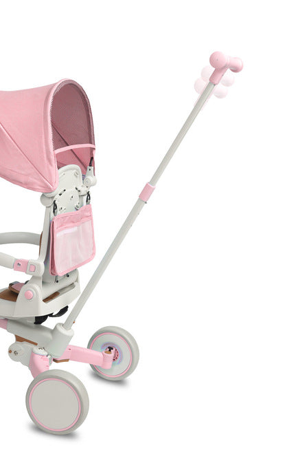 Tricicletă și bicicletă echilibrată 2 în 1 Faro Pink Caretero Toyz 