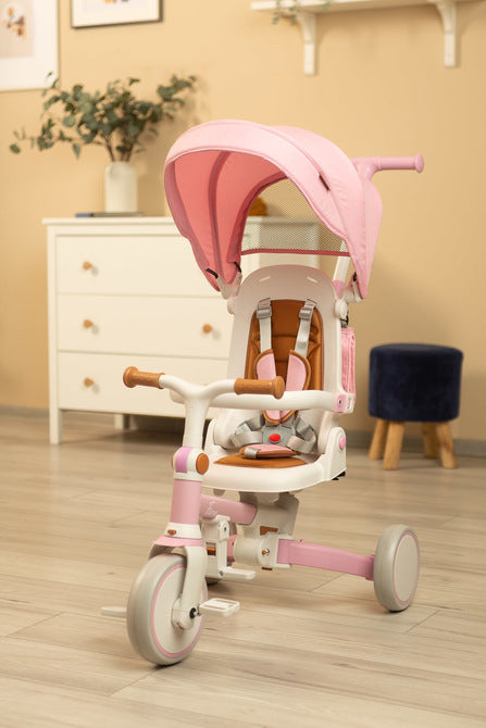 Tricicletă și bicicletă echilibrată 2 în 1 Faro Pink Caretero Toyz 