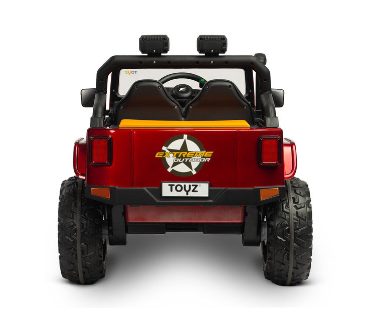 Battery-Powered Off-Road Car Ringo Wine Red Caretero Toyz 