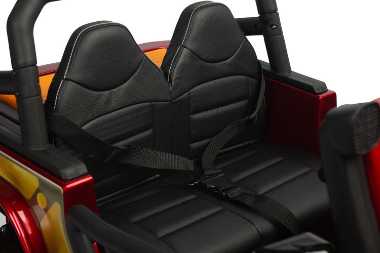 Battery-Powered Off-Road Car Ringo Wine Red Caretero Toyz 