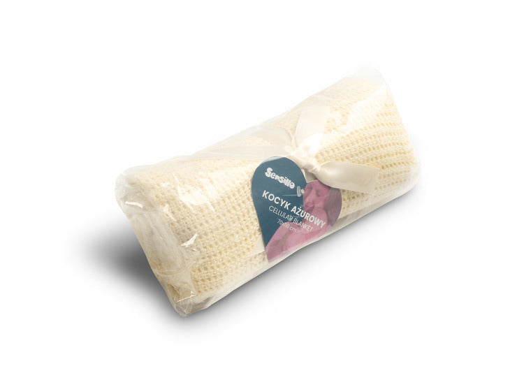 Pătură 100% bumbac Moli Ivory Sensillo 